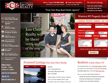 Tablet Screenshot of eauclairerealty.com